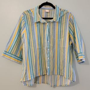 Vintage 90s Striped Button Down